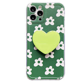Funda para iPhone con margaritas verdes
